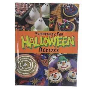 Frightfully Fun Halloween Cookbook Recipes Hardcover Wrapped Vintage NEW 2000